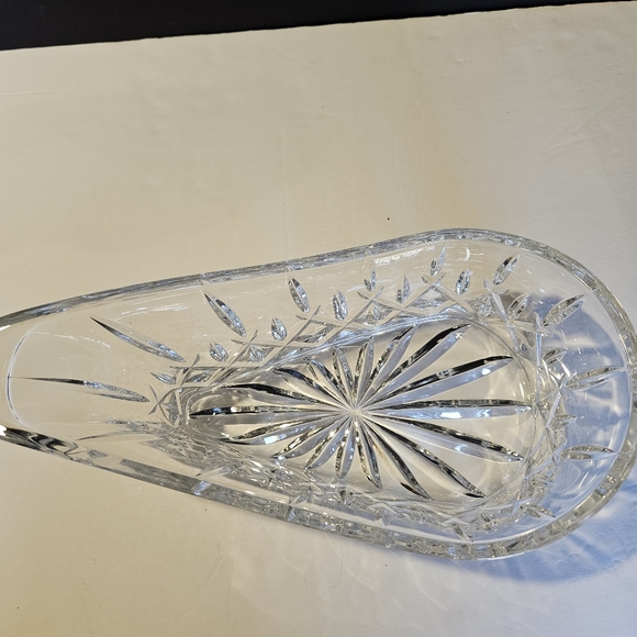 Wine Bottle Caddy/Centerpiece Lady Anne by Gorham Crystal 6 X 6 X 11" - Picture 4 of 12